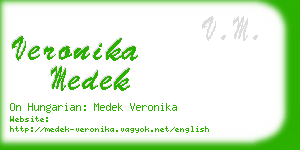 veronika medek business card